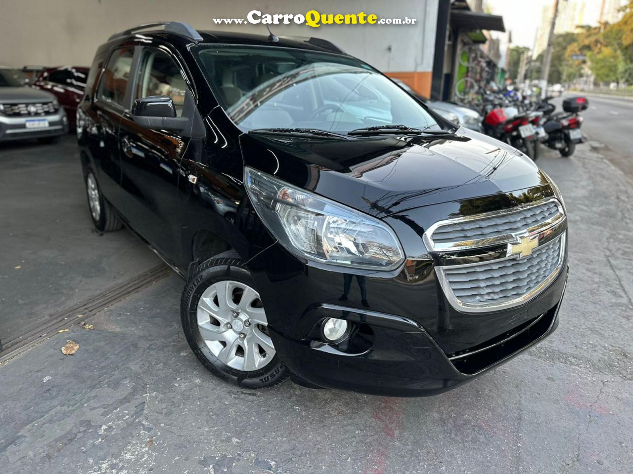 CHEVROLET   SPIN LTZ 1.8 8V ECONO.FLEX 5P MEC.   PRETO 2013 1.8 FLEX - Loja