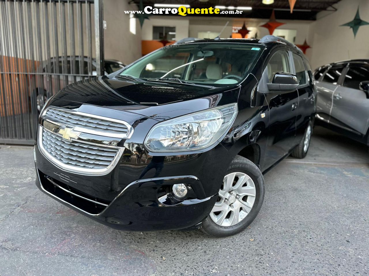 CHEVROLET   SPIN LTZ 1.8 8V ECONO.FLEX 5P MEC.   PRETO 2013 1.8 FLEX - Loja