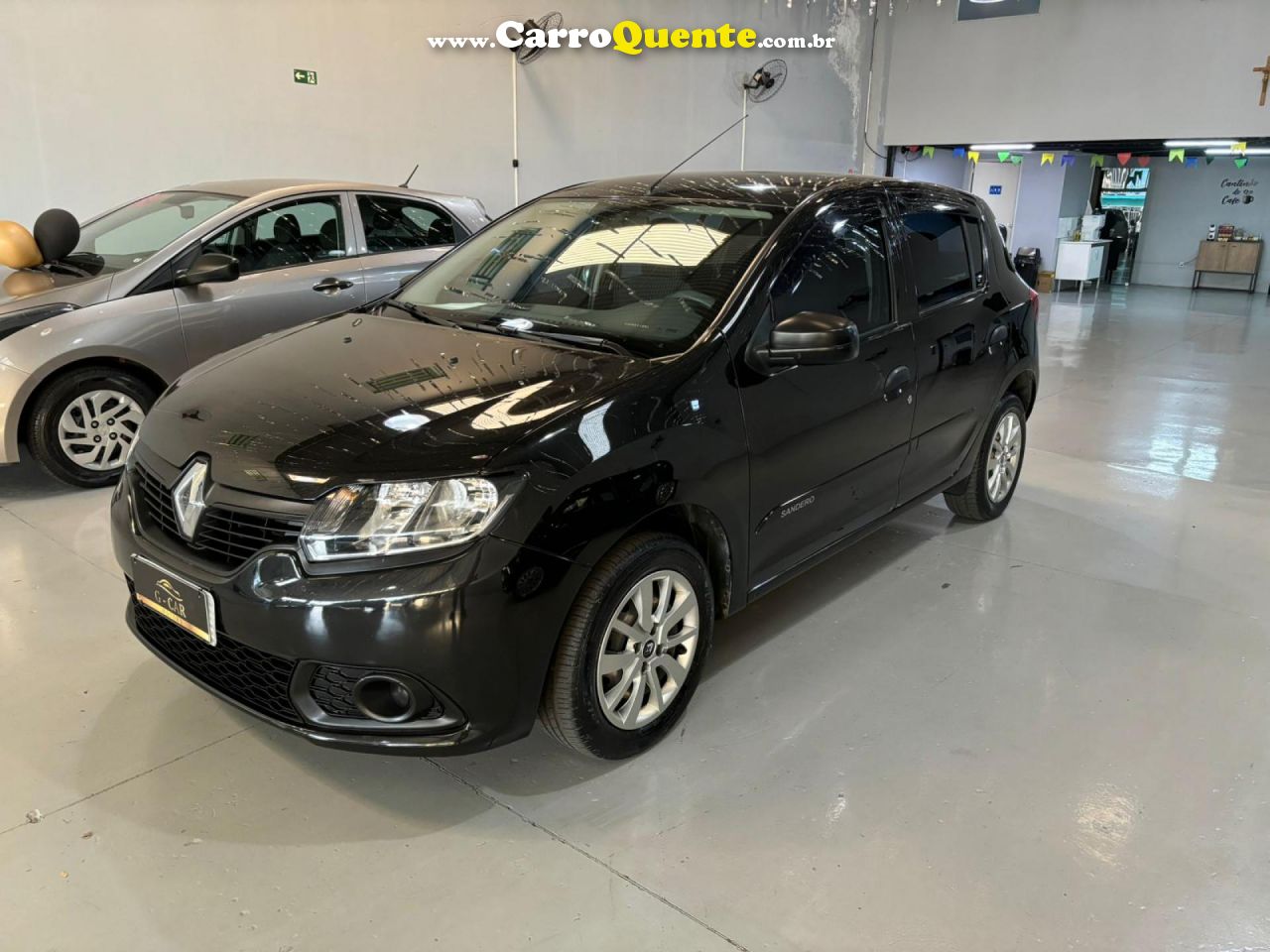 RENAULT   SANDERO AUTHENTIQUE FLEX 1.0 12V 5P   PRETO 2018 1.0 FLEX - Loja