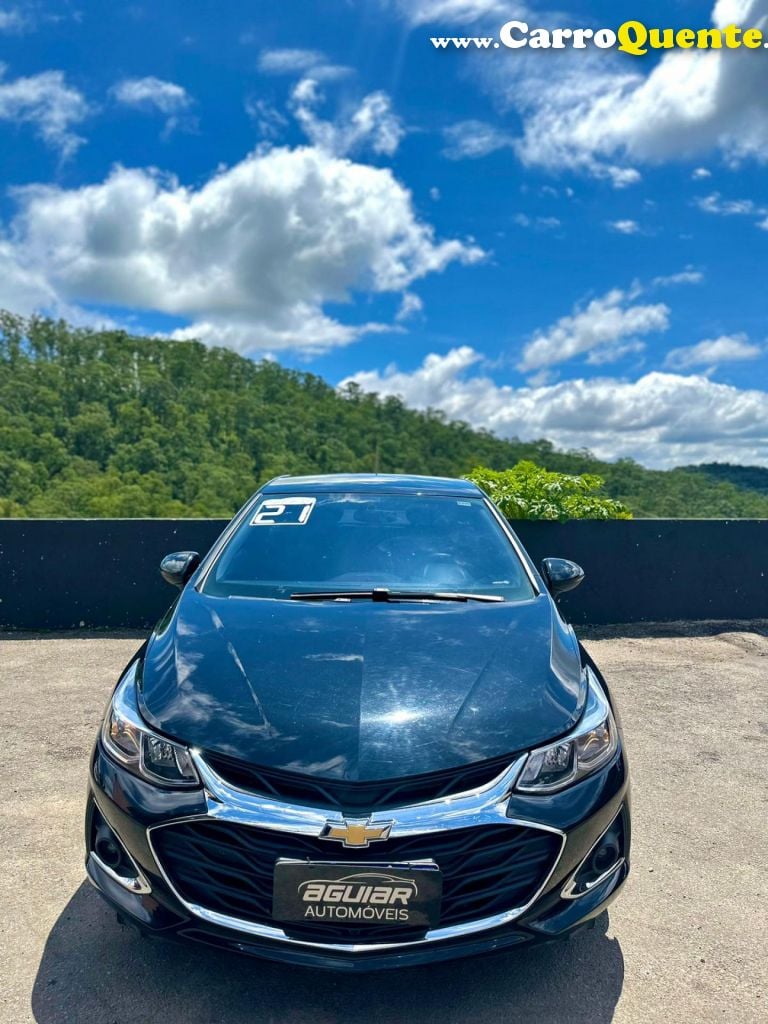 CHEVROLET   CRUZE LT 1.4 16V TURBO FLEX 4P AUT.   PRETO 2021 1.4 GASOLINA E ÁLCOOL - Loja