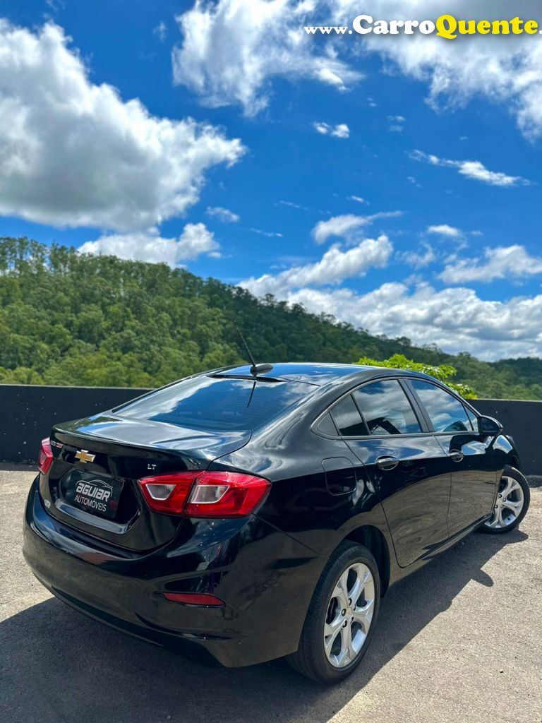 CHEVROLET   CRUZE LT 1.4 16V TURBO FLEX 4P AUT.   PRETO 2021 1.4 GASOLINA E ÁLCOOL - Loja