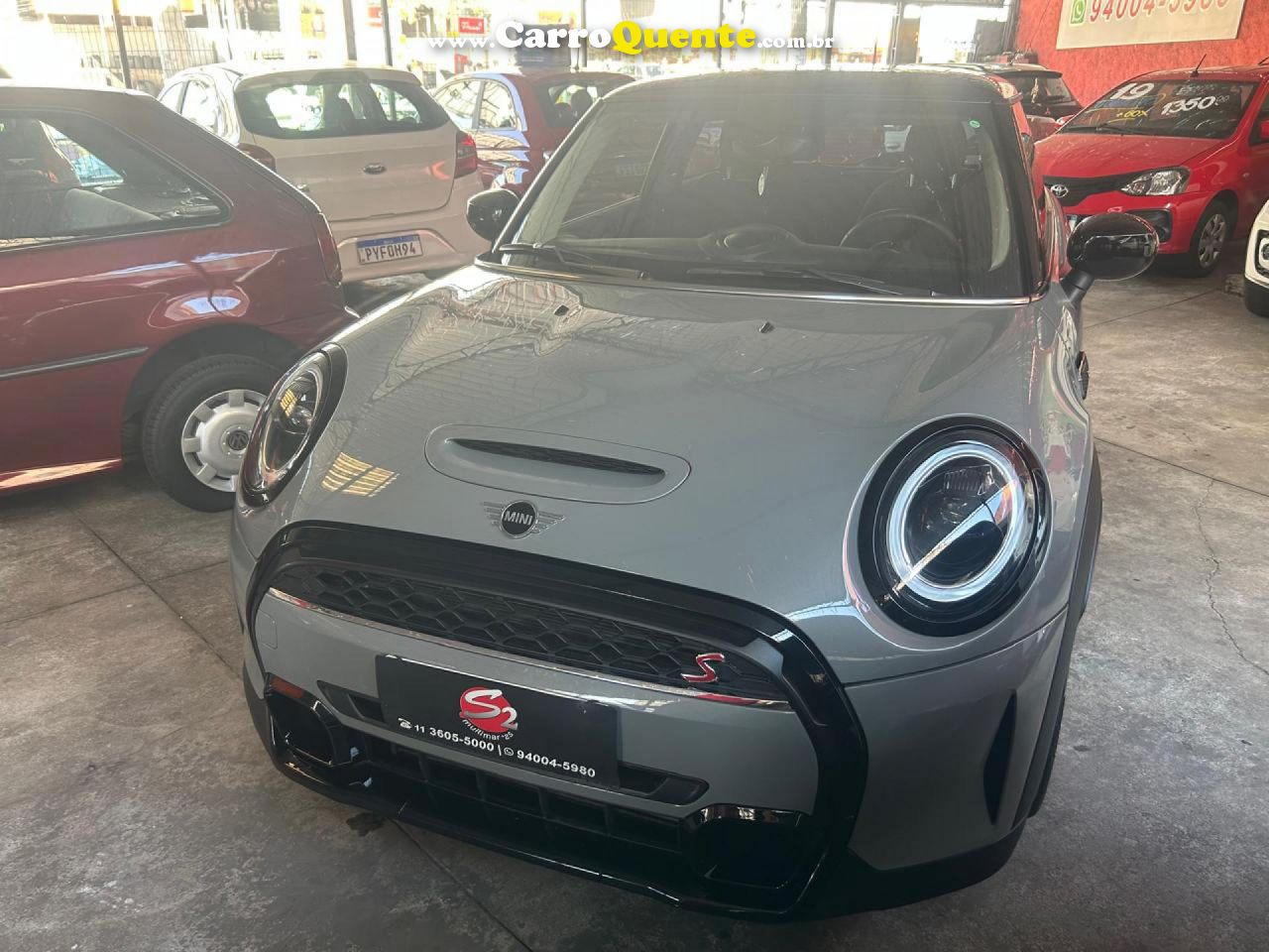 MINI   COOPER S 2.0 TURBO 16V 3P AUT.   CINZA 2022 2.0 GASOLINA - Loja