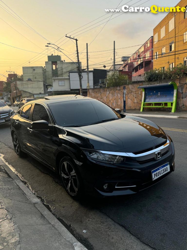 HONDA   CIVIC SEDAN TOURING 1.5 TURBO 16V AUT.4P   PRETO 2019 1.5 GASOLINA - Loja