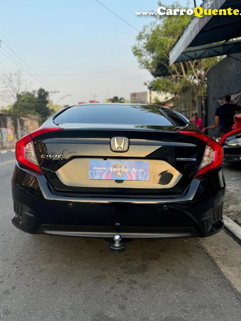 HONDA   CIVIC SEDAN TOURING 1.5 TURBO 16V AUT.4P   PRETO 2019 1.5 GASOLINA - Loja