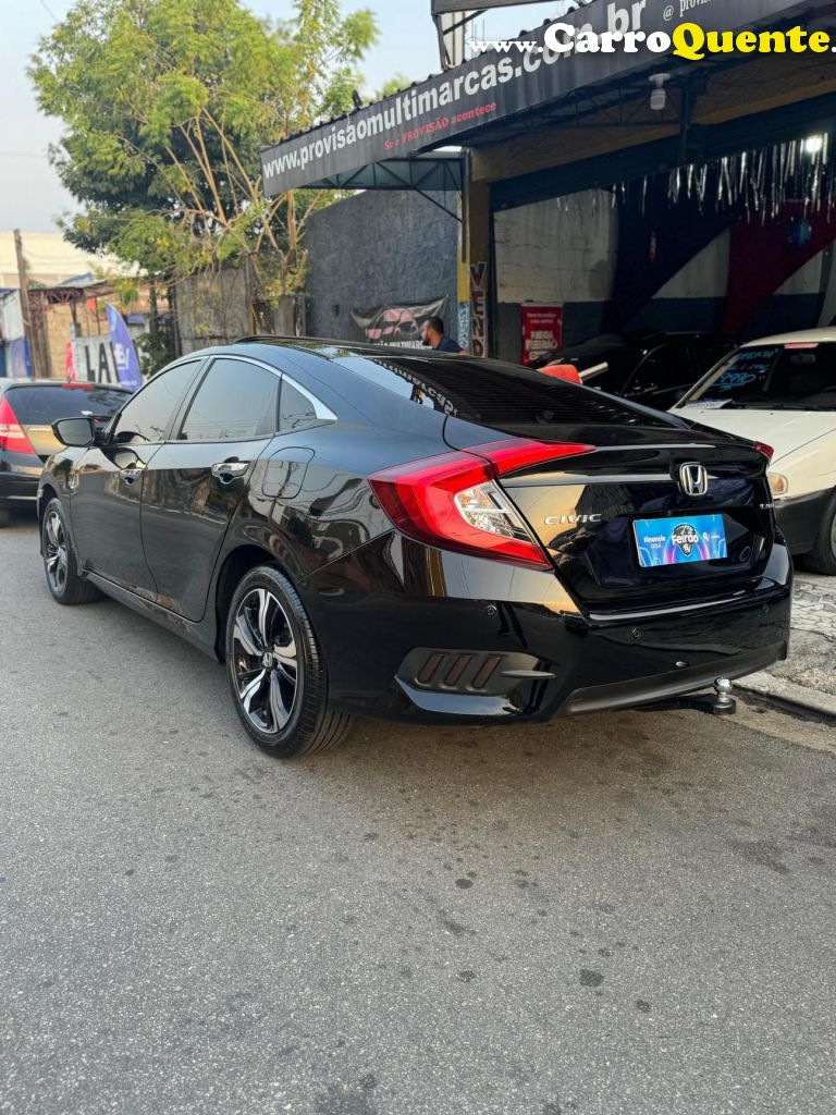 HONDA   CIVIC SEDAN TOURING 1.5 TURBO 16V AUT.4P   PRETO 2019 1.5 GASOLINA - Loja