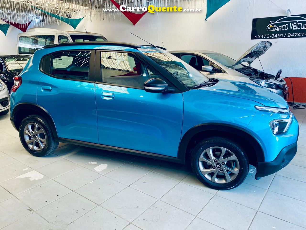 CITROËN   C3 FEEL 1.0 FLEX 6V 5P MEC.   AZUL 2023 1.0 FLEX - Loja