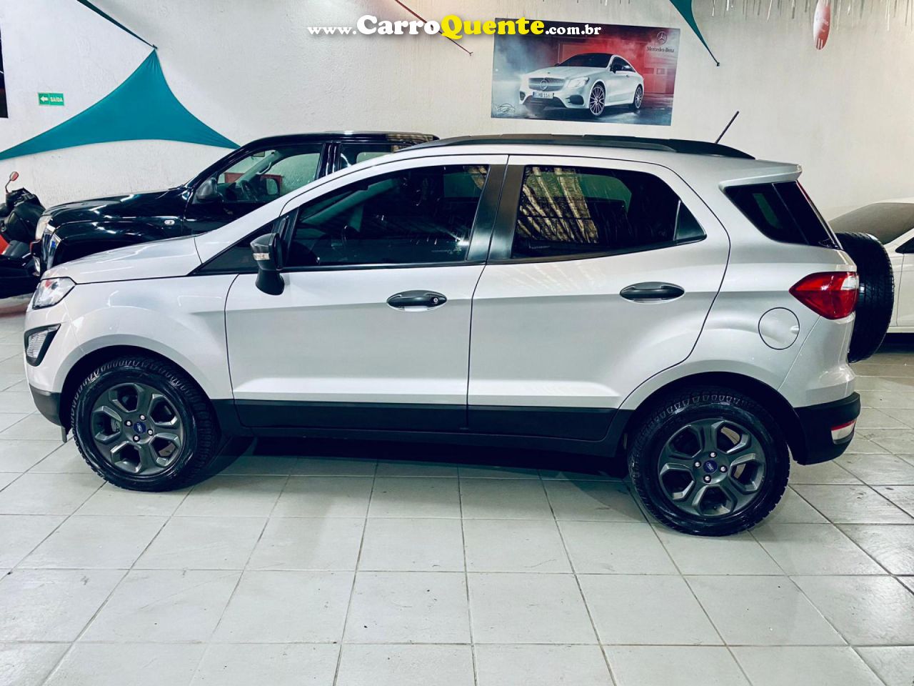 FORD   ECOSPORT FREESTYLE 1.5 12V FLEX 5P AUT.   PRATA 2019 1.5 FLEX - Loja