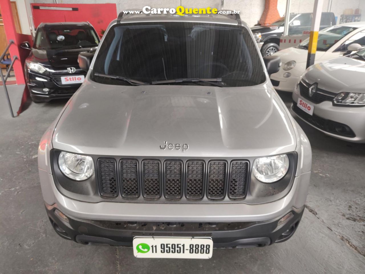 JEEP   RENEGADE1.8 4X2 FLEX 16V AUT.   PRATA 2020 1.8 FLEX - Loja