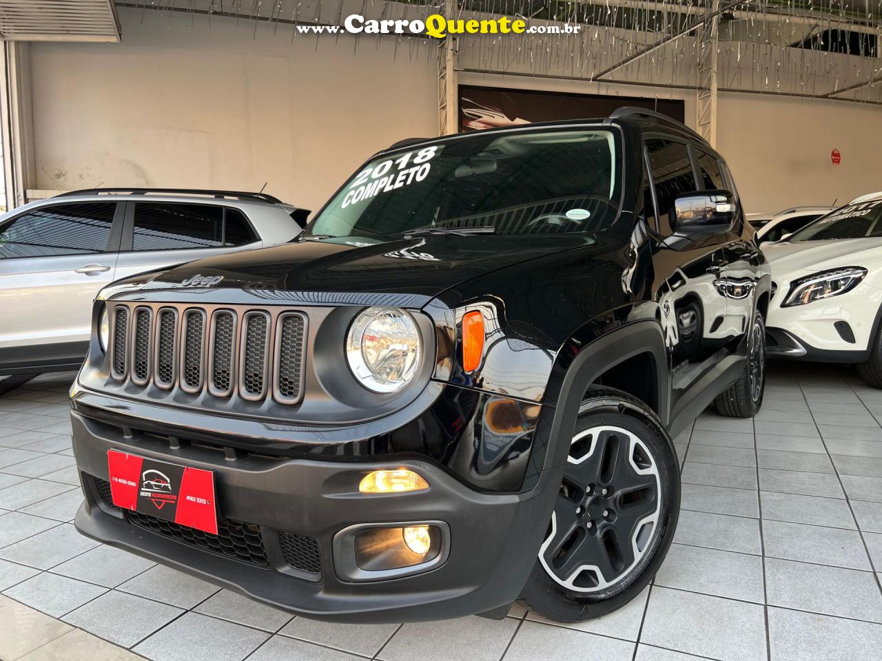 JEEP   RENEGADE 1.8 4X2 FLEX 16V MEC.   PRETO 2018 1.8 FLEX - Loja