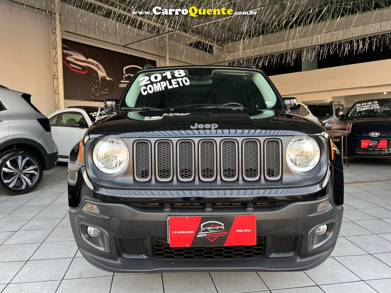 JEEP   RENEGADE 1.8 4X2 FLEX 16V MEC.   PRETO 2018 1.8 FLEX - Loja