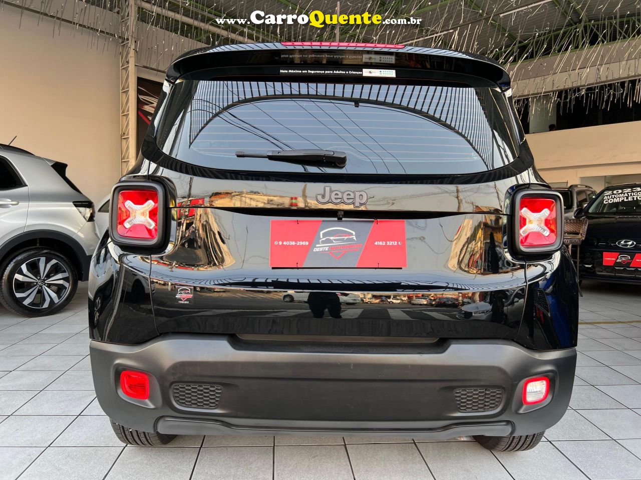 JEEP   RENEGADE 1.8 4X2 FLEX 16V MEC.   PRETO 2018 1.8 FLEX - Loja