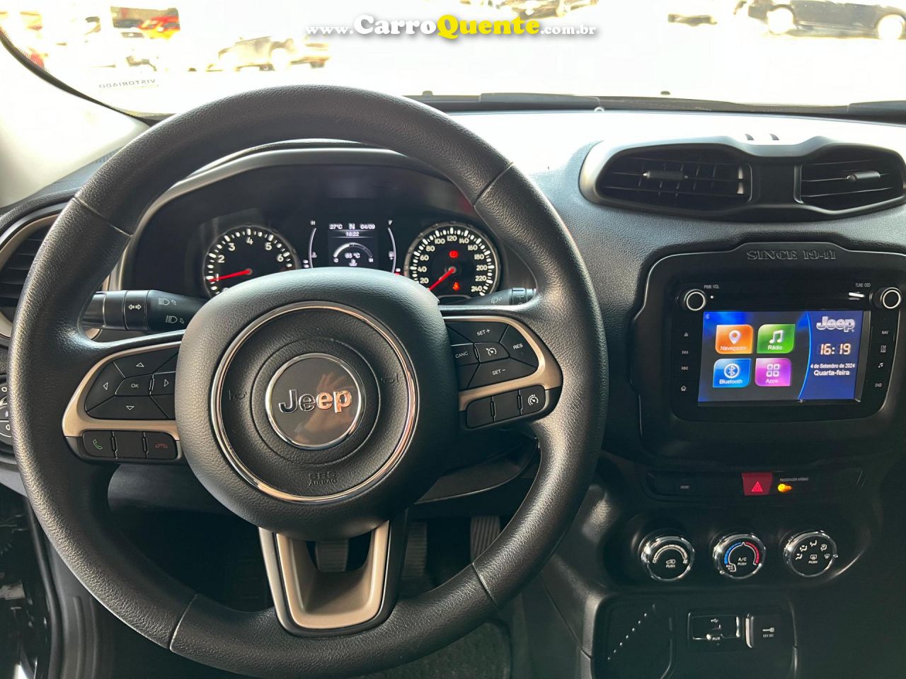 JEEP   RENEGADE 1.8 4X2 FLEX 16V MEC.   PRETO 2018 1.8 FLEX - Loja