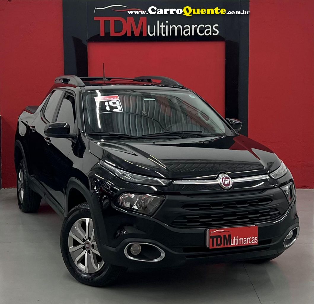 FIAT   TORO FREEDOM 1.8 16V FLEX AUT.   PRETO 2019 1.8 FLEX - Loja