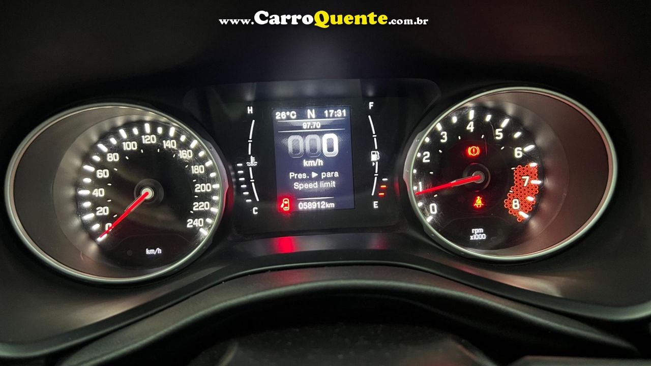 FIAT   TORO FREEDOM 1.8 16V FLEX AUT.   PRETO 2019 1.8 FLEX - Loja