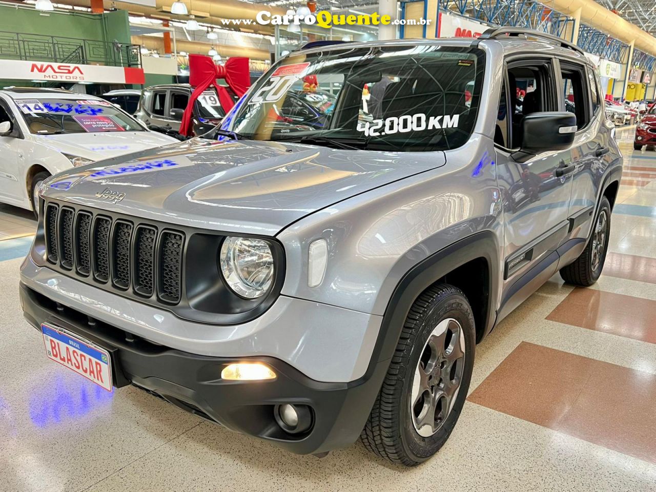 JEEP   RENEGADE1.8 4X2 FLEX 16V AUT.   CINZA 2020 1,8 FLEX - Loja