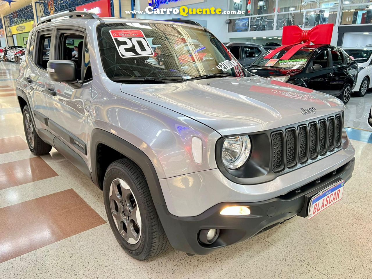 JEEP   RENEGADE1.8 4X2 FLEX 16V AUT.   CINZA 2020 1,8 FLEX - Loja