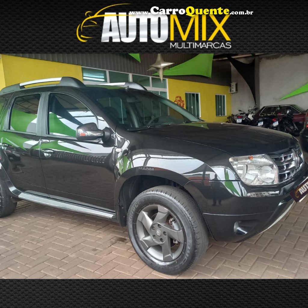 RENAULT   DUSTER DYNAMIQUE 2.0 HI-FLEX 16V MEC.   PRETO 2015 2.0 GASOLINA - Loja