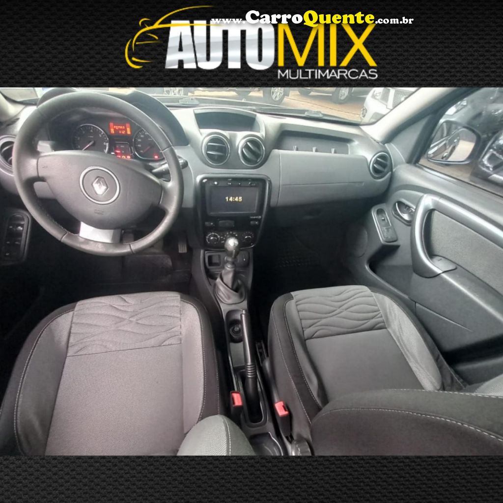 RENAULT   DUSTER DYNAMIQUE 2.0 HI-FLEX 16V MEC.   PRETO 2015 2.0 GASOLINA - Loja