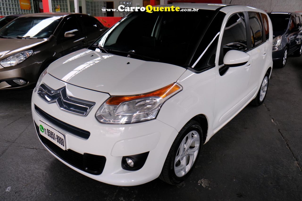 CITROËN   C3 PICASSO GLX 1.6 FLEX 16V 5P AUT.   BRANCO 2014 1.6 FLEX - Loja