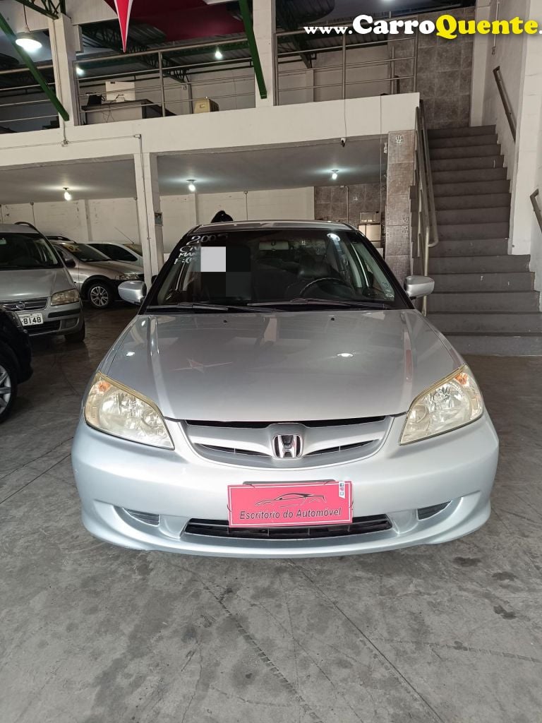 HONDA   CIVIC SEDAN LXLXL 1.7 16V 115CV AUT. 4P   PRATA 2005 1.7 GASOLINA - Loja