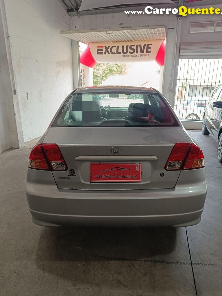 HONDA   CIVIC SEDAN LXLXL 1.7 16V 115CV AUT. 4P   PRATA 2005 1.7 GASOLINA - Loja