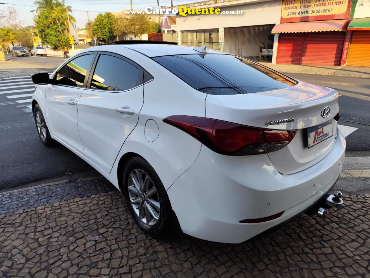 HYUNDAI   ELANTRA GLS 2.0 16V FLEX AUT.   BRANCO 2015 2.0 FLEX - Loja