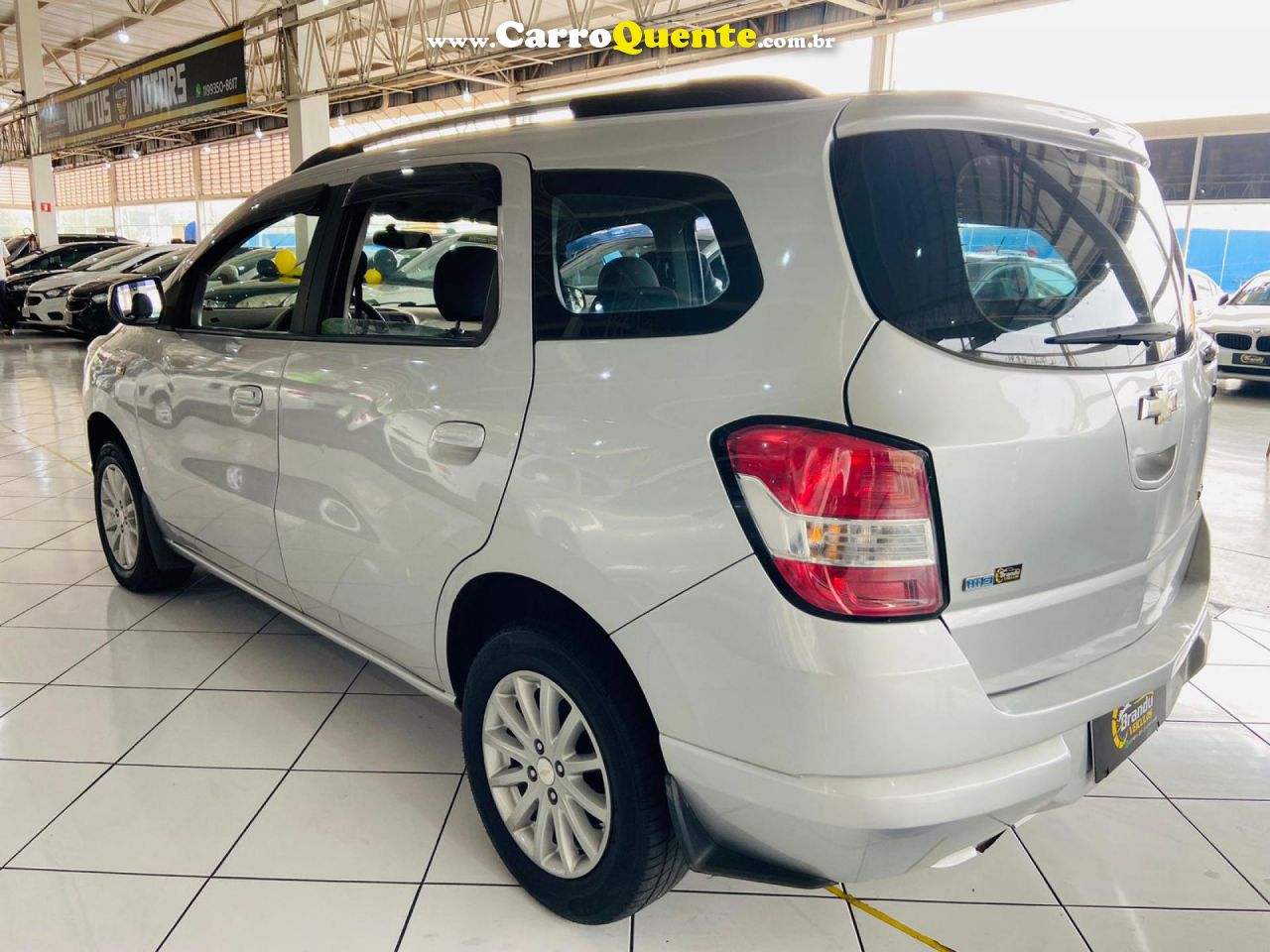 CHEVROLET   SPIN LT 1.8 8V ECONO.FLEX 5P AUT.   PRATA 2014 1.8 FLEX - Loja