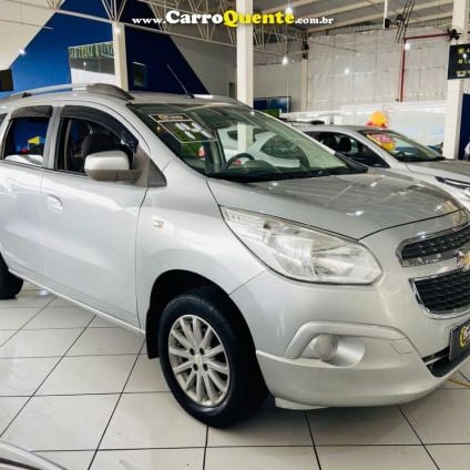 CHEVROLET   SPIN LT 1.8 8V ECONO.FLEX 5P AUT.   PRATA 2014 1.8 FLEX