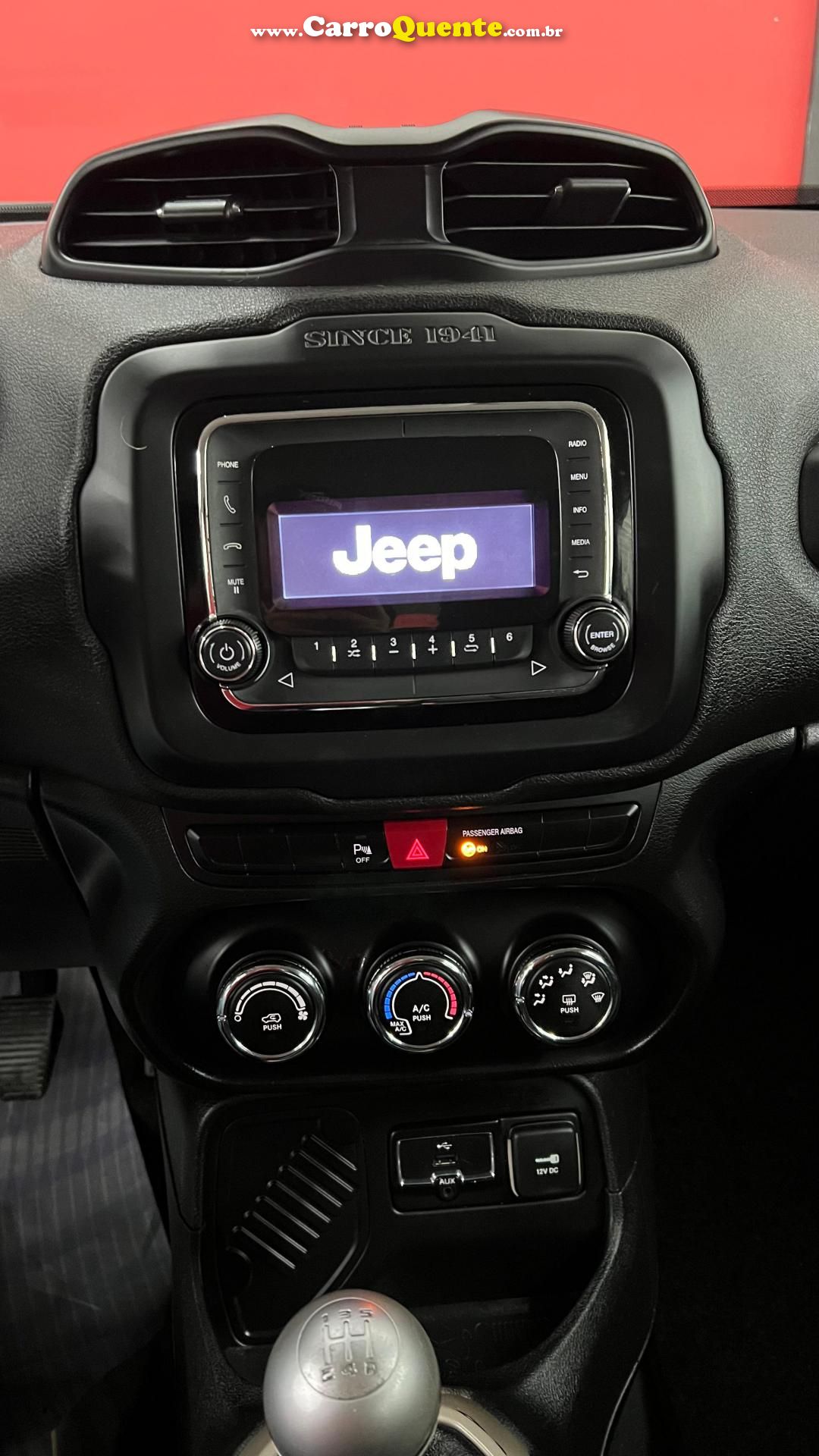 JEEP   RENEGADE SPORT 1.8 4X2 FLEX 16V MEC.   BRANCO 2016 1.8 FLEX - Loja