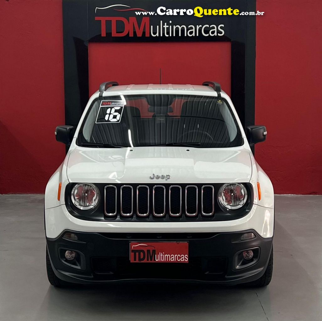 JEEP   RENEGADE SPORT 1.8 4X2 FLEX 16V MEC.   BRANCO 2016 1.8 FLEX - Loja