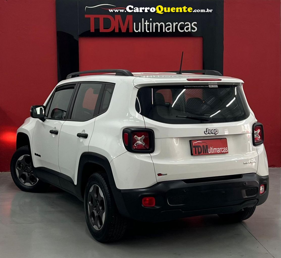 JEEP   RENEGADE SPORT 1.8 4X2 FLEX 16V MEC.   BRANCO 2016 1.8 FLEX - Loja