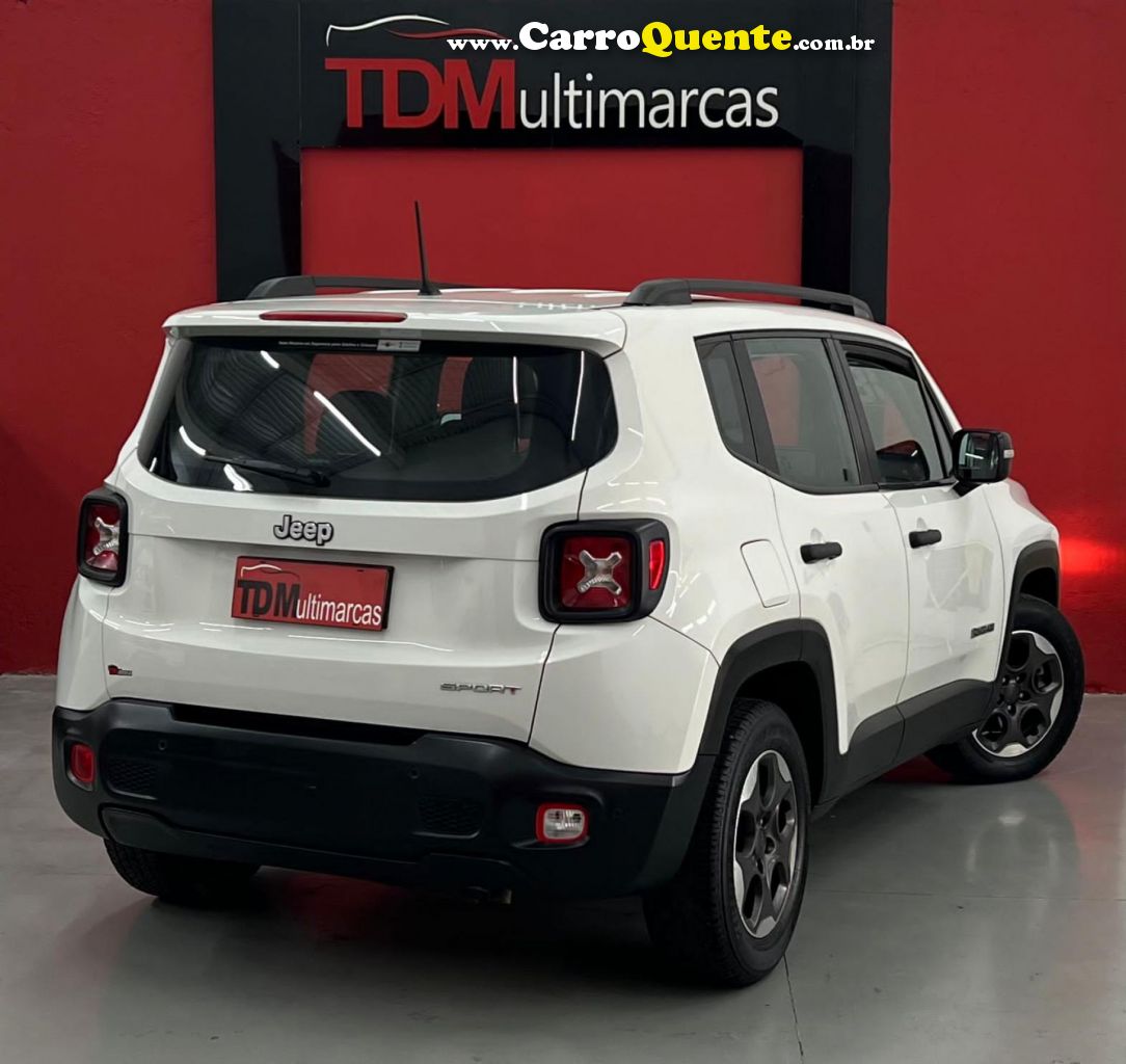 JEEP   RENEGADE SPORT 1.8 4X2 FLEX 16V MEC.   BRANCO 2016 1.8 FLEX - Loja