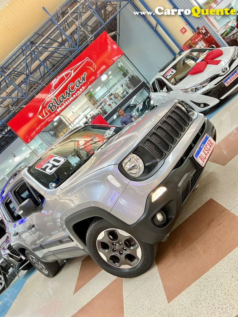 JEEP   RENEGADE1.8 4X2 FLEX 16V AUT.(PCD)   PRATA 2020 1.8 FLEX - Loja