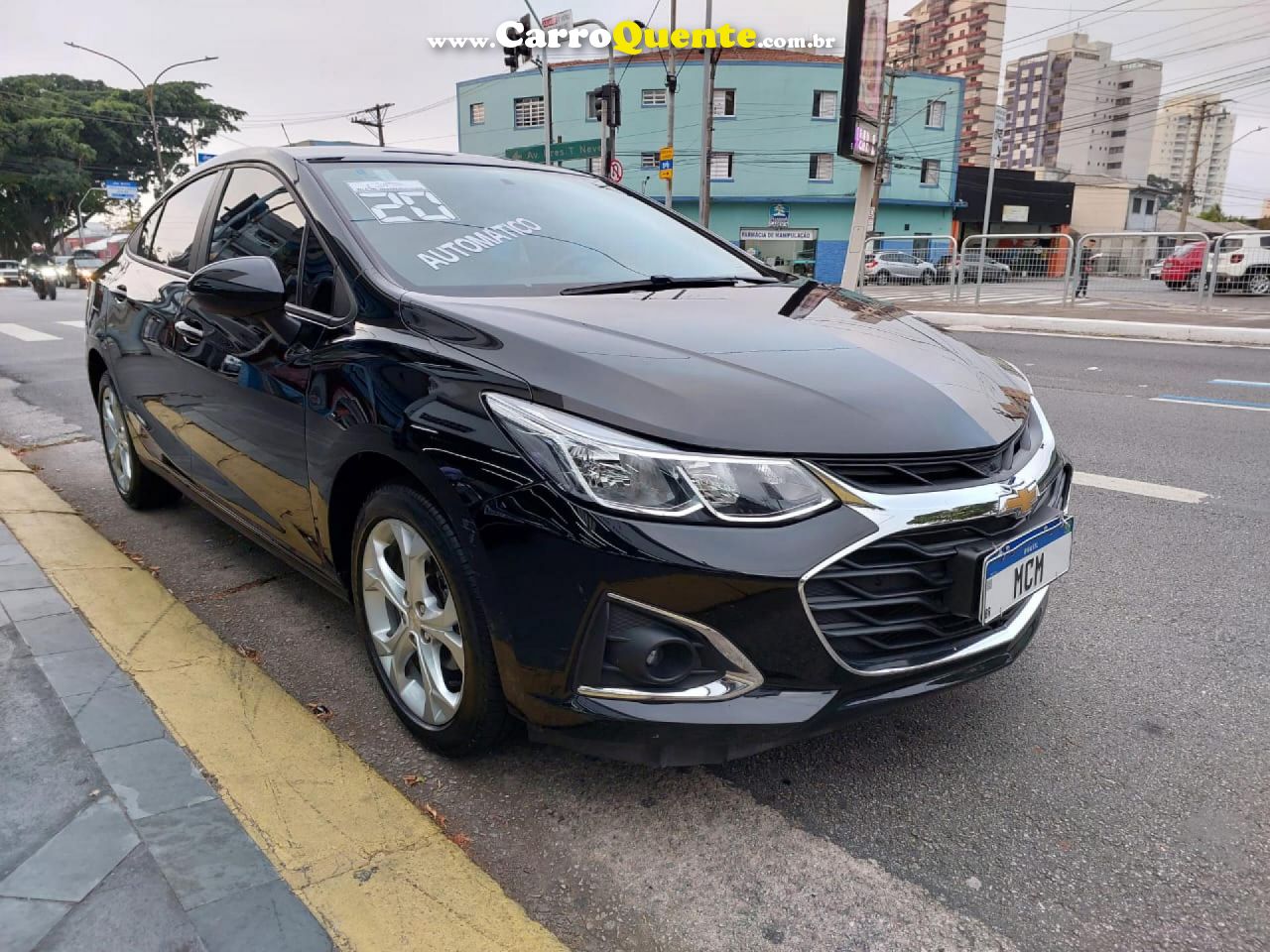 CHEVROLET   CRUZE LT 1.4 16V TURBO FLEX 4P AUT.   PRETO 2020 1.4 FLEX - Loja