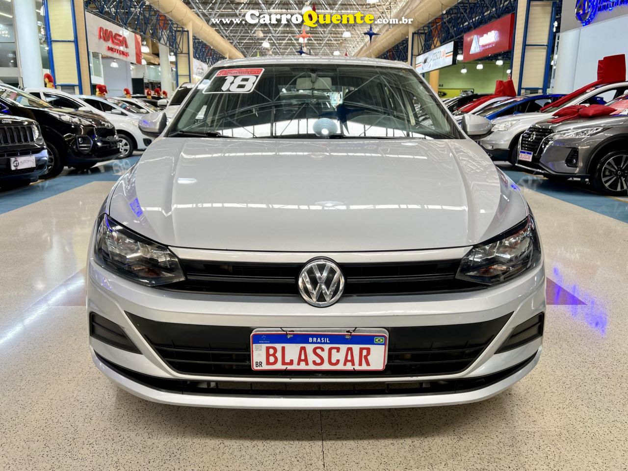 VOLKSWAGEN   POLO 1.6 MSI FLEX 16V 5P   PRATA 2018 1.6 FLEX - Loja