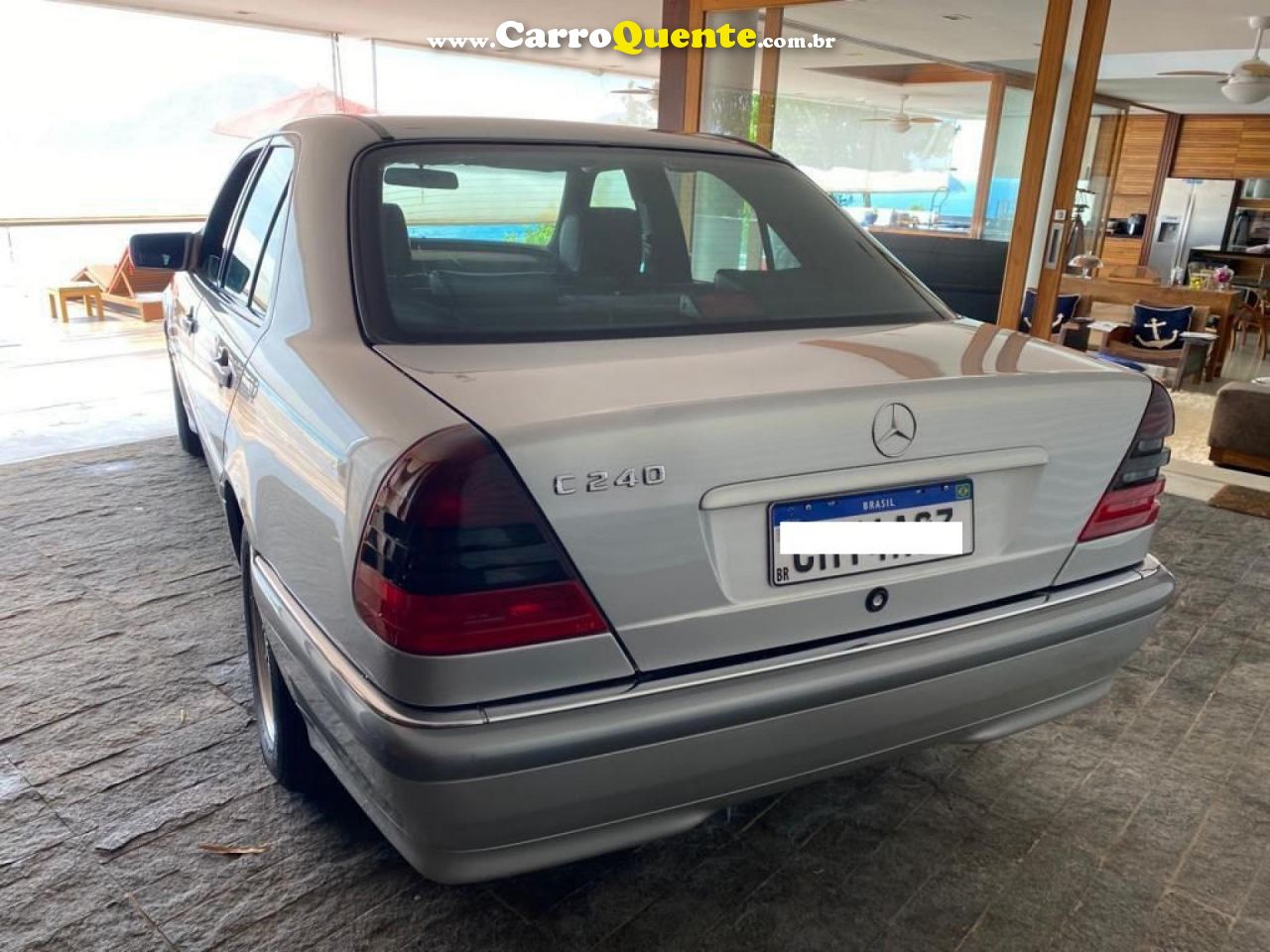 MERCEDES-BENZ   C-240 ELEGANCE 2.4   PRATA 1998 2.4 GASOLINA - Loja