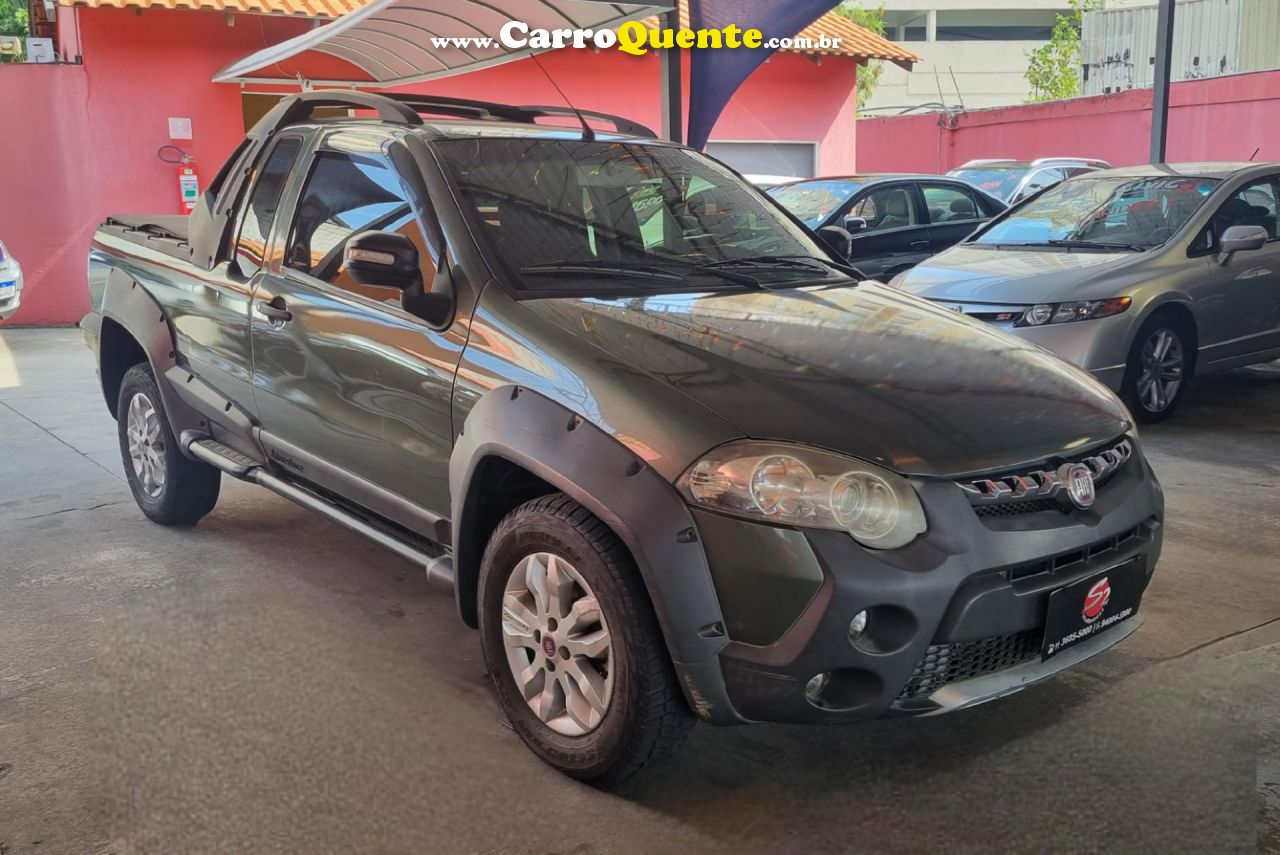 FIAT   STRADA ADVENTURE1.8 1.8 LOCKER FLEX CD   VERDE 2013 1.8 FLEX - Loja