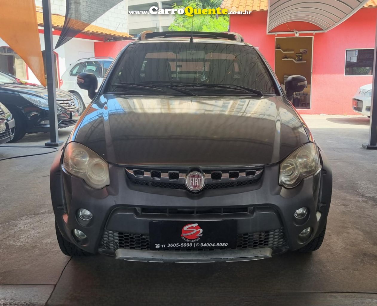 FIAT   STRADA ADVENTURE1.8 1.8 LOCKER FLEX CD   VERDE 2013 1.8 FLEX - Loja