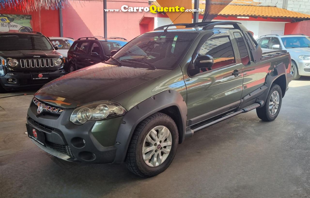 FIAT   STRADA ADVENTURE1.8 1.8 LOCKER FLEX CD   VERDE 2013 1.8 FLEX - Loja