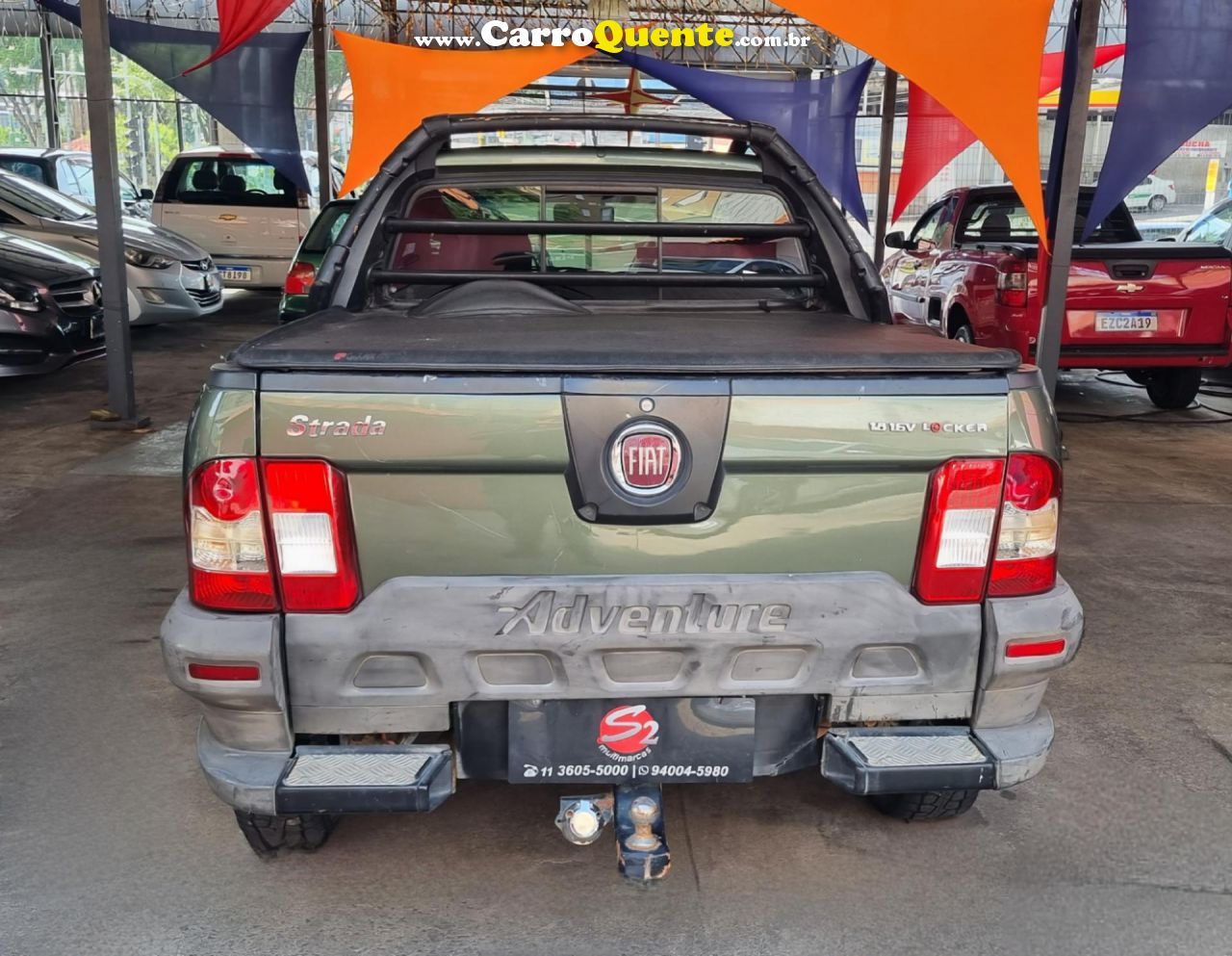 FIAT   STRADA ADVENTURE1.8 1.8 LOCKER FLEX CD   VERDE 2013 1.8 FLEX - Loja