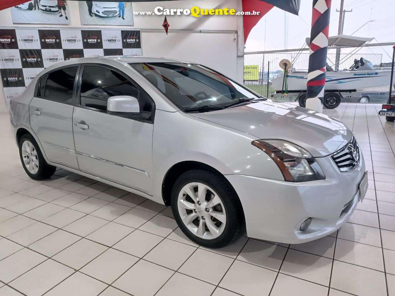 NISSAN   SENTRA S 2.0 2.0 FLEX FUEL 16V AUT.   PRATA 2013 2.0 FLEX - Loja