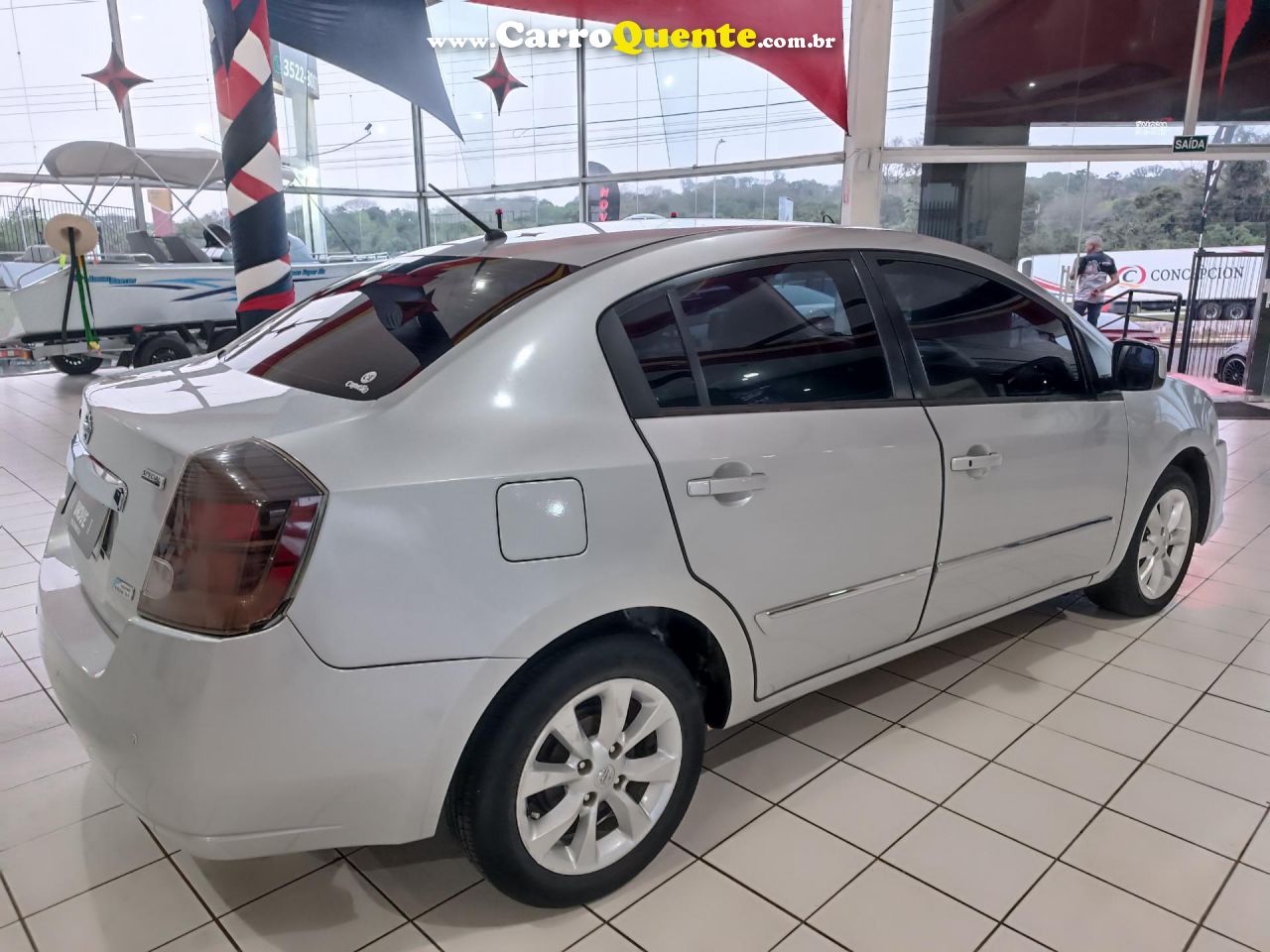 NISSAN   SENTRA S 2.0 2.0 FLEX FUEL 16V AUT.   PRATA 2013 2.0 FLEX - Loja