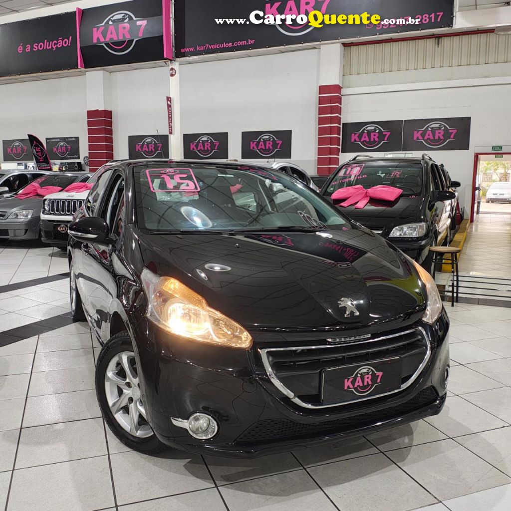 PEUGEOT   208 ACTIVE PACK 1.6 FLEX 16V 5P AUT.   PRETO 2015 1.6 FLEX - Loja