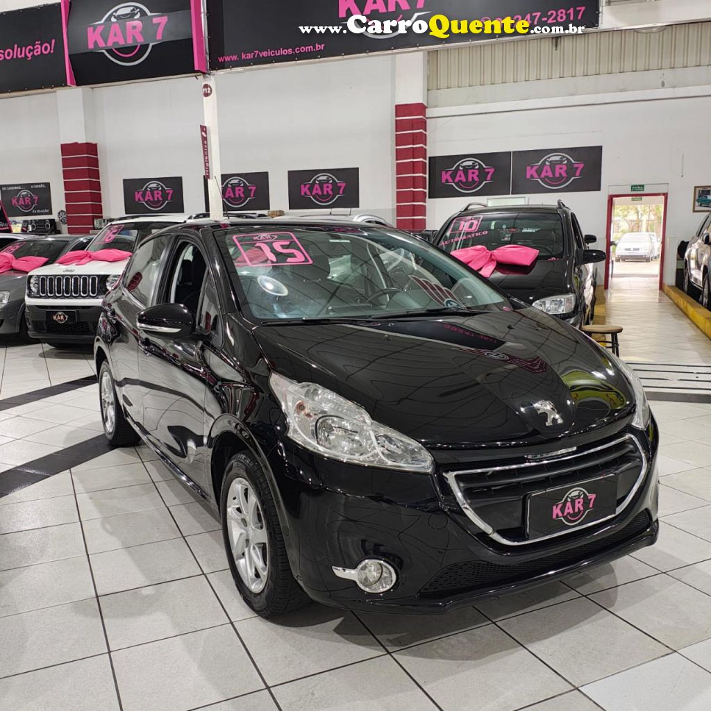 PEUGEOT   208 ACTIVE PACK 1.6 FLEX 16V 5P AUT.   PRETO 2015 1.6 FLEX - Loja