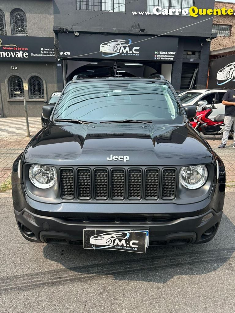 JEEP   RENEGADE SPORT 1.8 4X2 FLEX 16V AUT.   PRETO 2021 1.8 FLEX - Loja