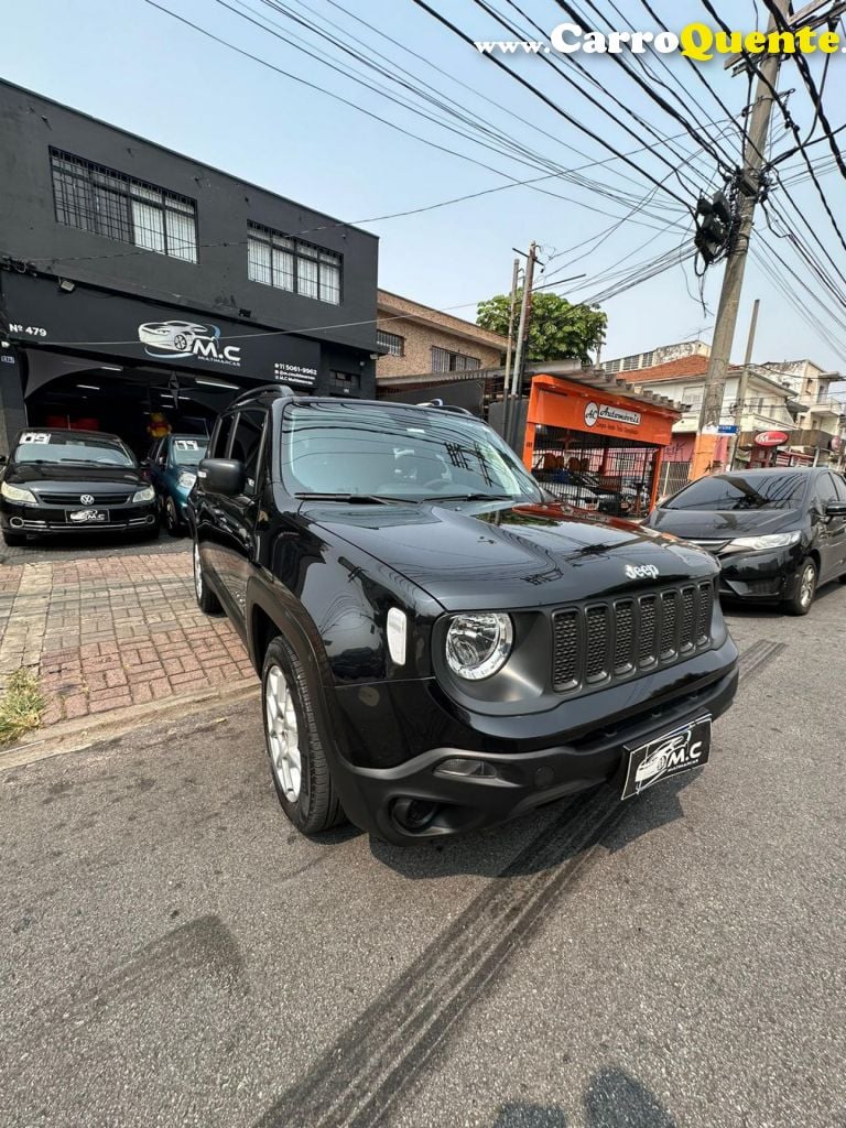 JEEP   RENEGADE SPORT 1.8 4X2 FLEX 16V AUT.   PRETO 2021 1.8 FLEX - Loja