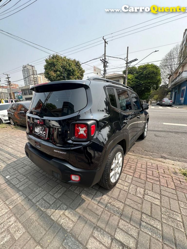 JEEP   RENEGADE SPORT 1.8 4X2 FLEX 16V AUT.   PRETO 2021 1.8 FLEX - Loja