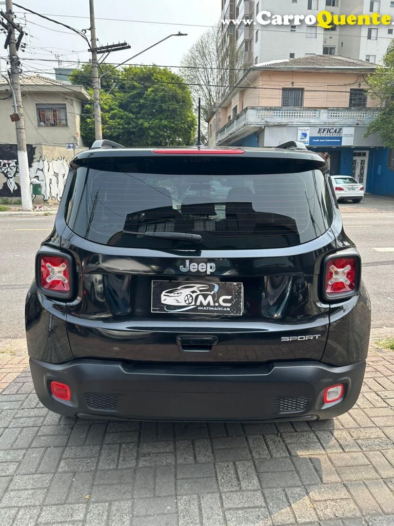 JEEP   RENEGADE SPORT 1.8 4X2 FLEX 16V AUT.   PRETO 2021 1.8 FLEX - Loja