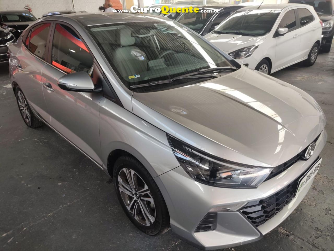 HYUNDAI   HB20S PLATINUM PLUS 1.0 TB FLEX 12V AUT.   PRATA 2024 1.0 FLEX - Loja