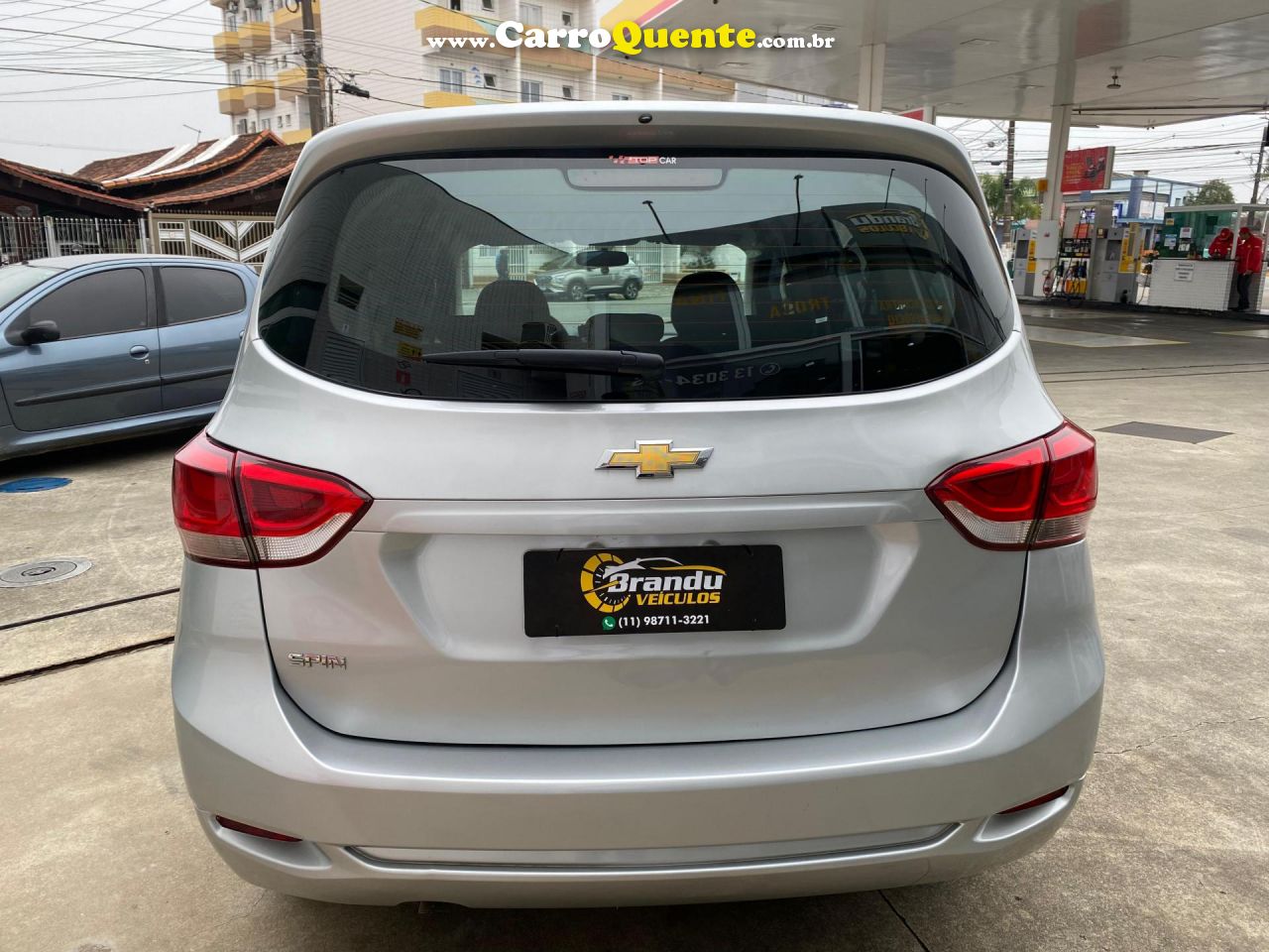 CHEVROLET   SPIN LS 1.8 8V ECONO.FLEX 5P MEC.   PRATA 2021 1.8 FLEX - Loja